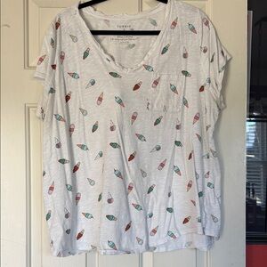 Torrid Women's Ice Cream Print Tee - White